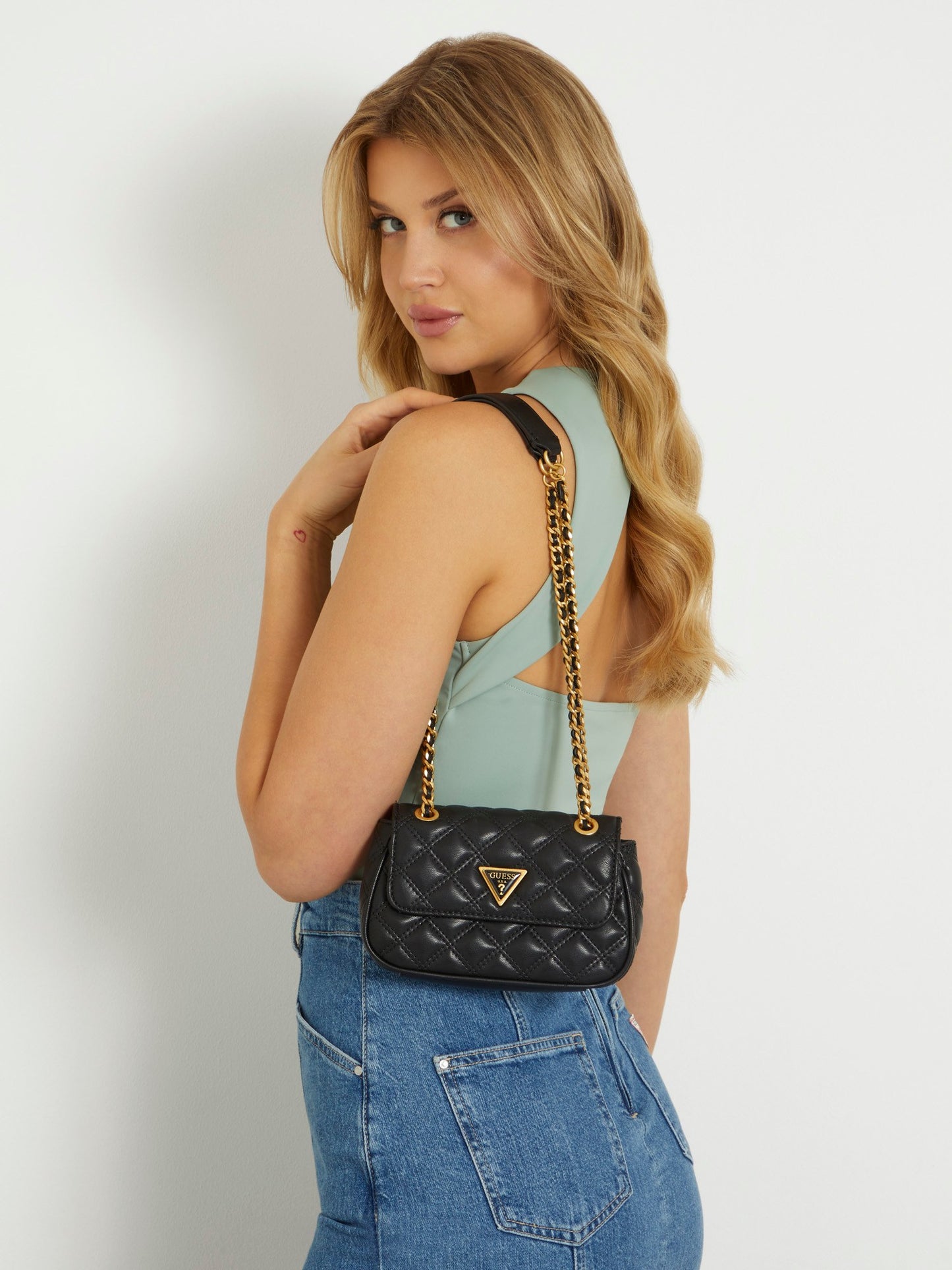 Giully Quilted Mini Crossbody Bag