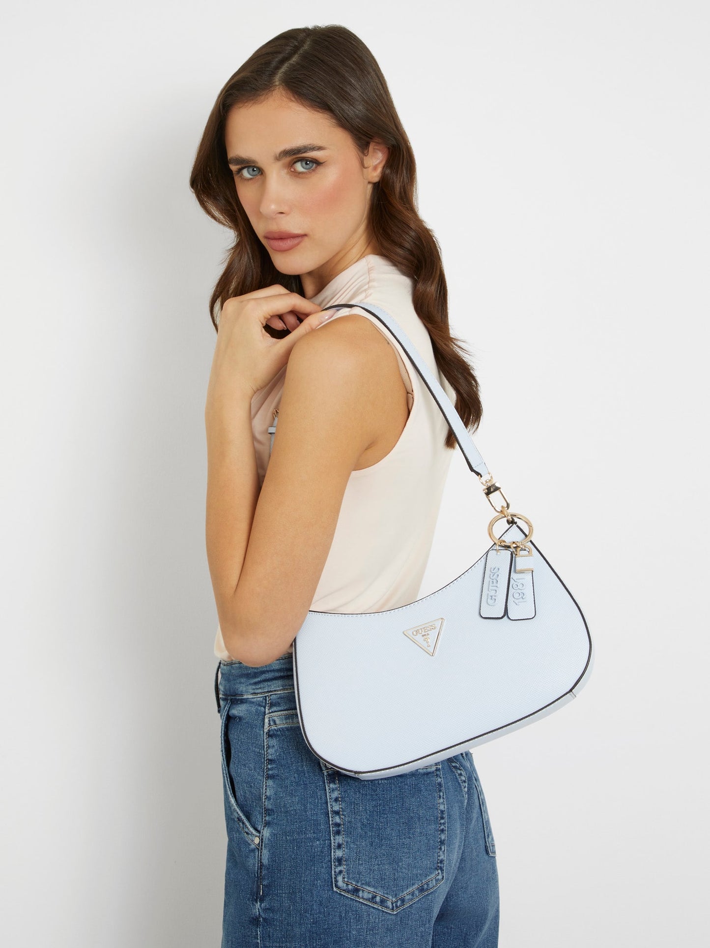 Noelle Saffiano Shoulder Bag