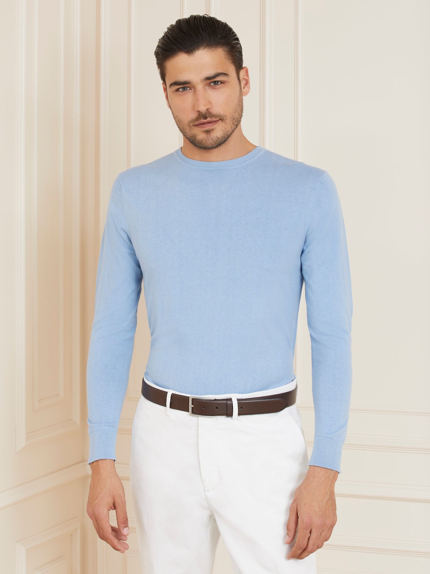 MARCIANO COTTON BLEND SWEATER