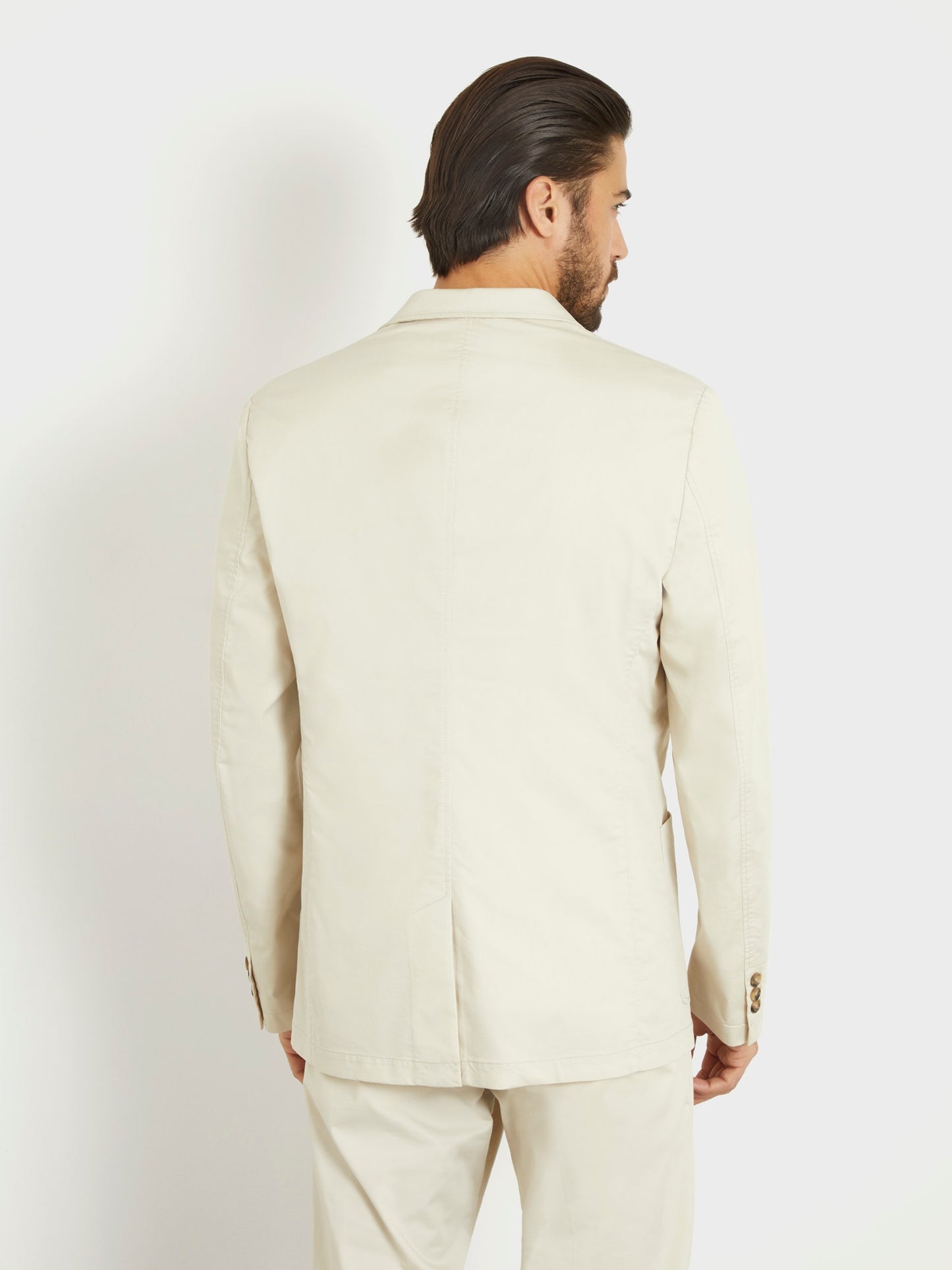 Satin single breasted blazer