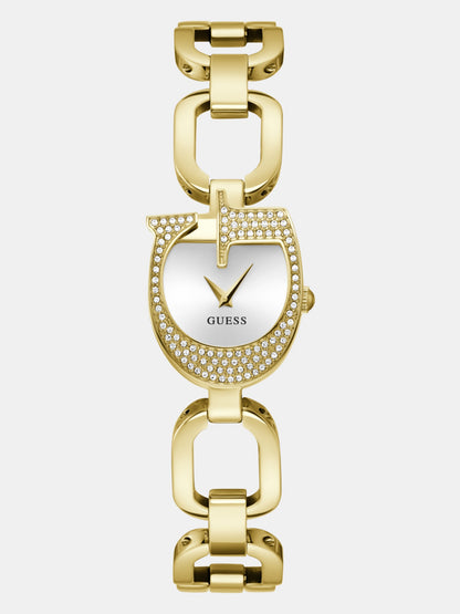 Analogue watch with G logo on dial