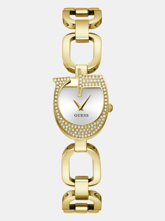 Analogue watch with G logo on dial