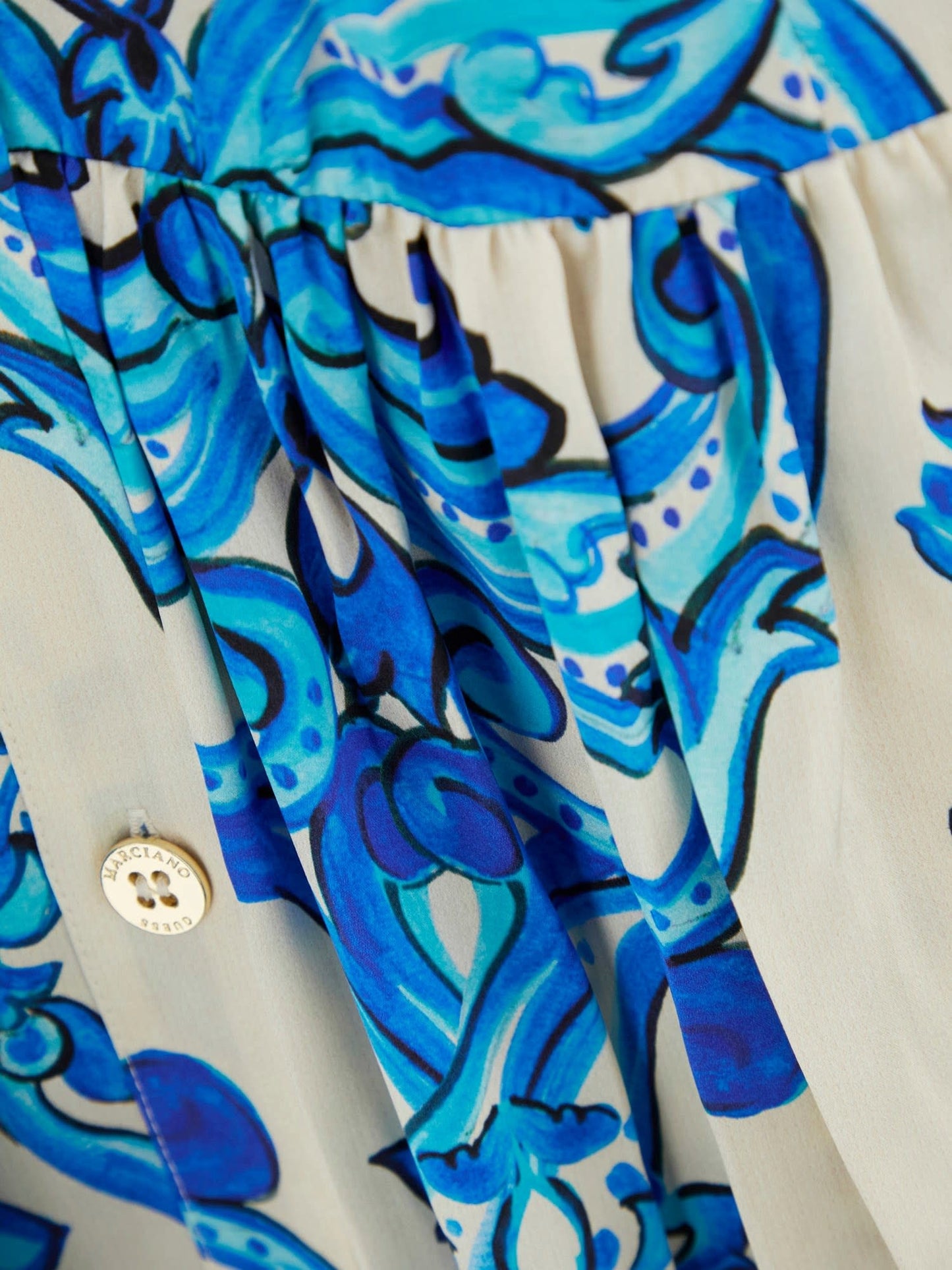 MARCIANO SILK LONG DRESS
