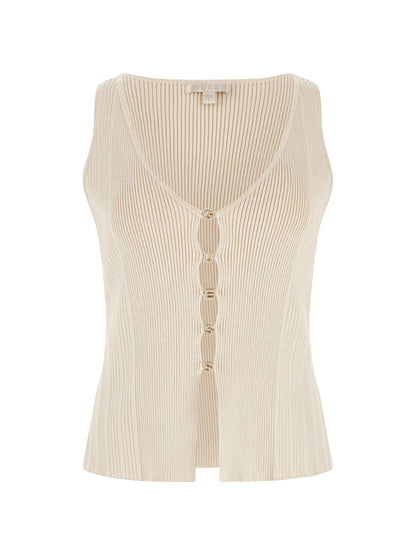 Jewel logo lettering sweater vest