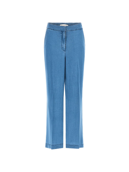 Mid rise relaxed denim pant