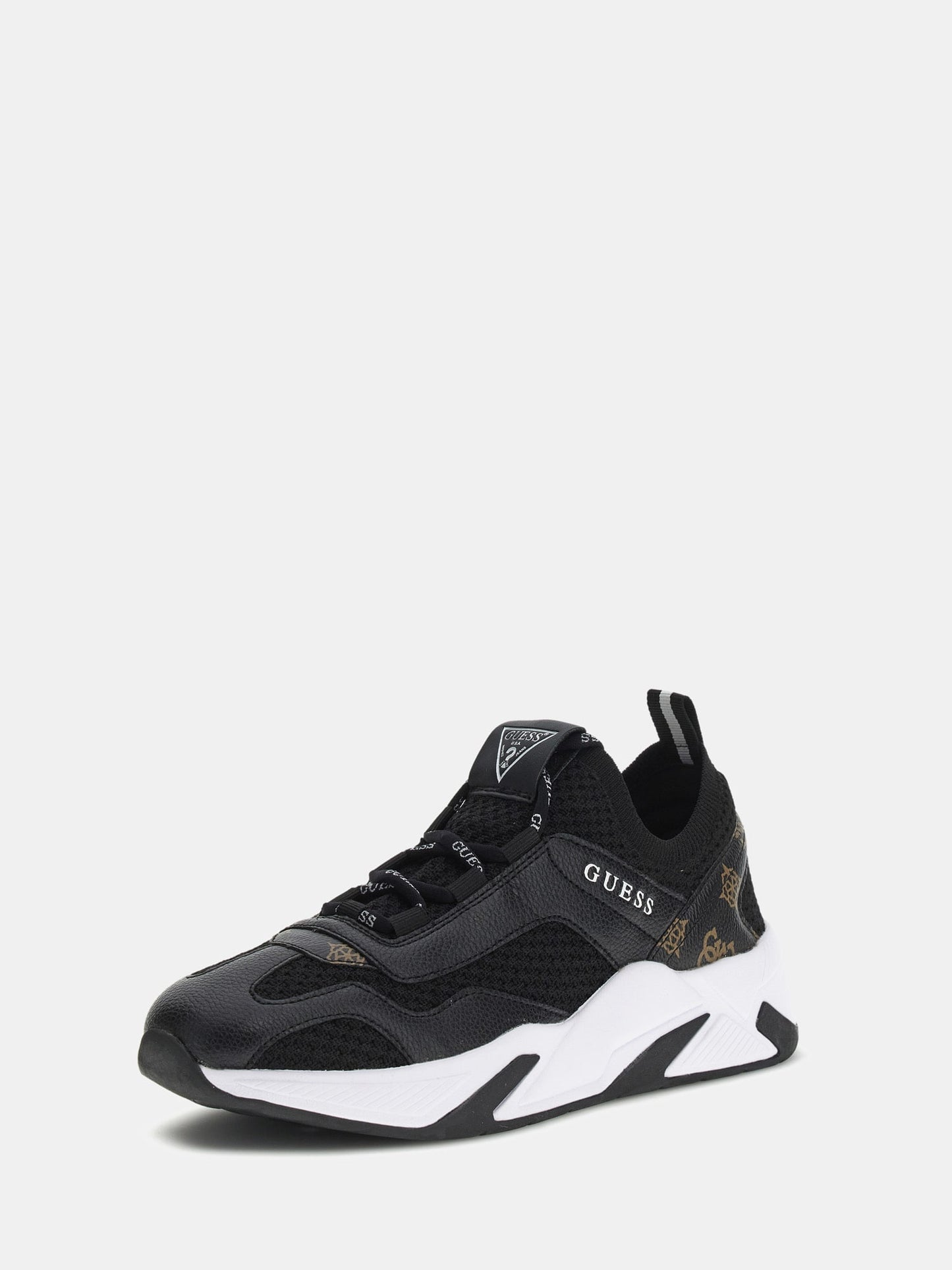 Geniver contrasting-material running shoe