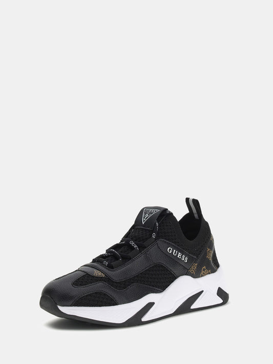 Geniver contrasting-material running shoe