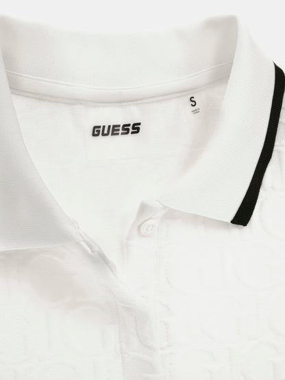 Embossed GJ logo mini dress