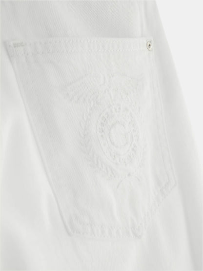 High rise wide leg denim pant