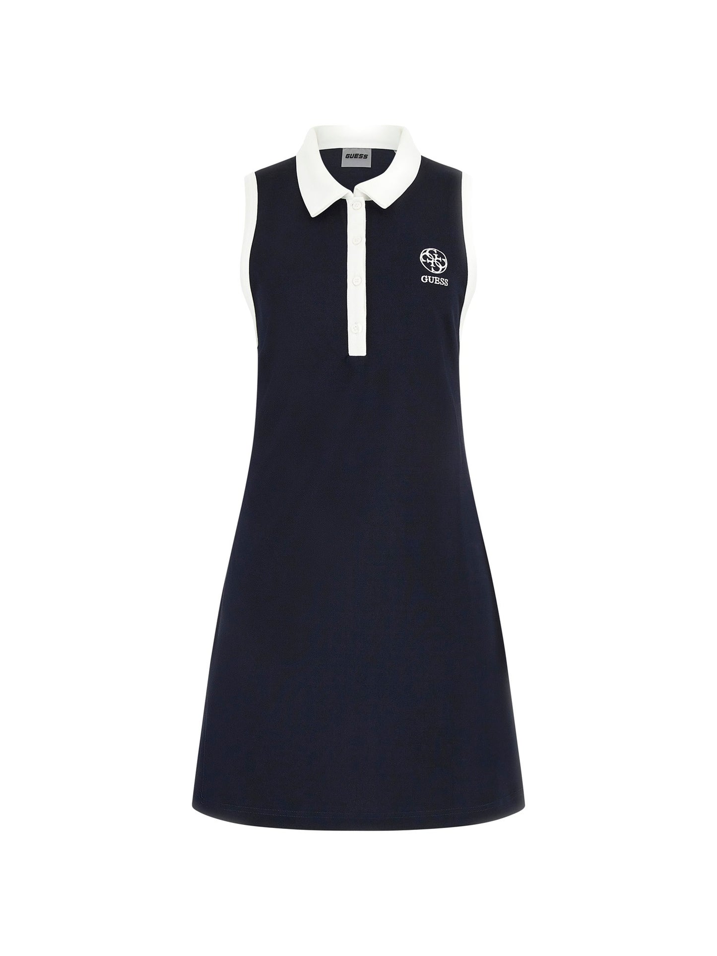 Polo neck mini dress