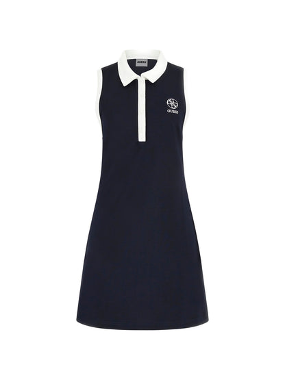 Polo neck mini dress