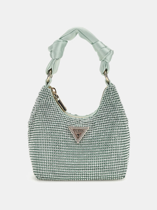 Lua rhinestone-detailed mini handbag