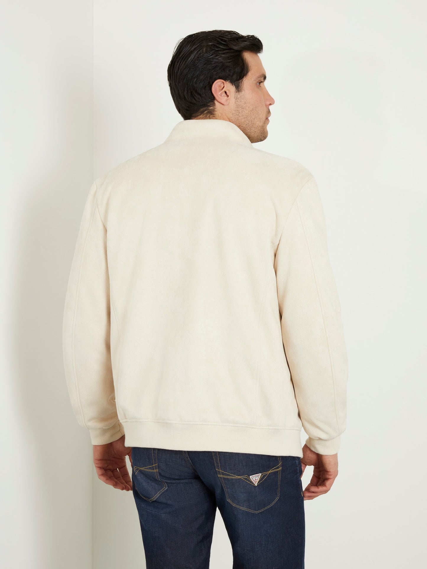 Soft faux suede jacket