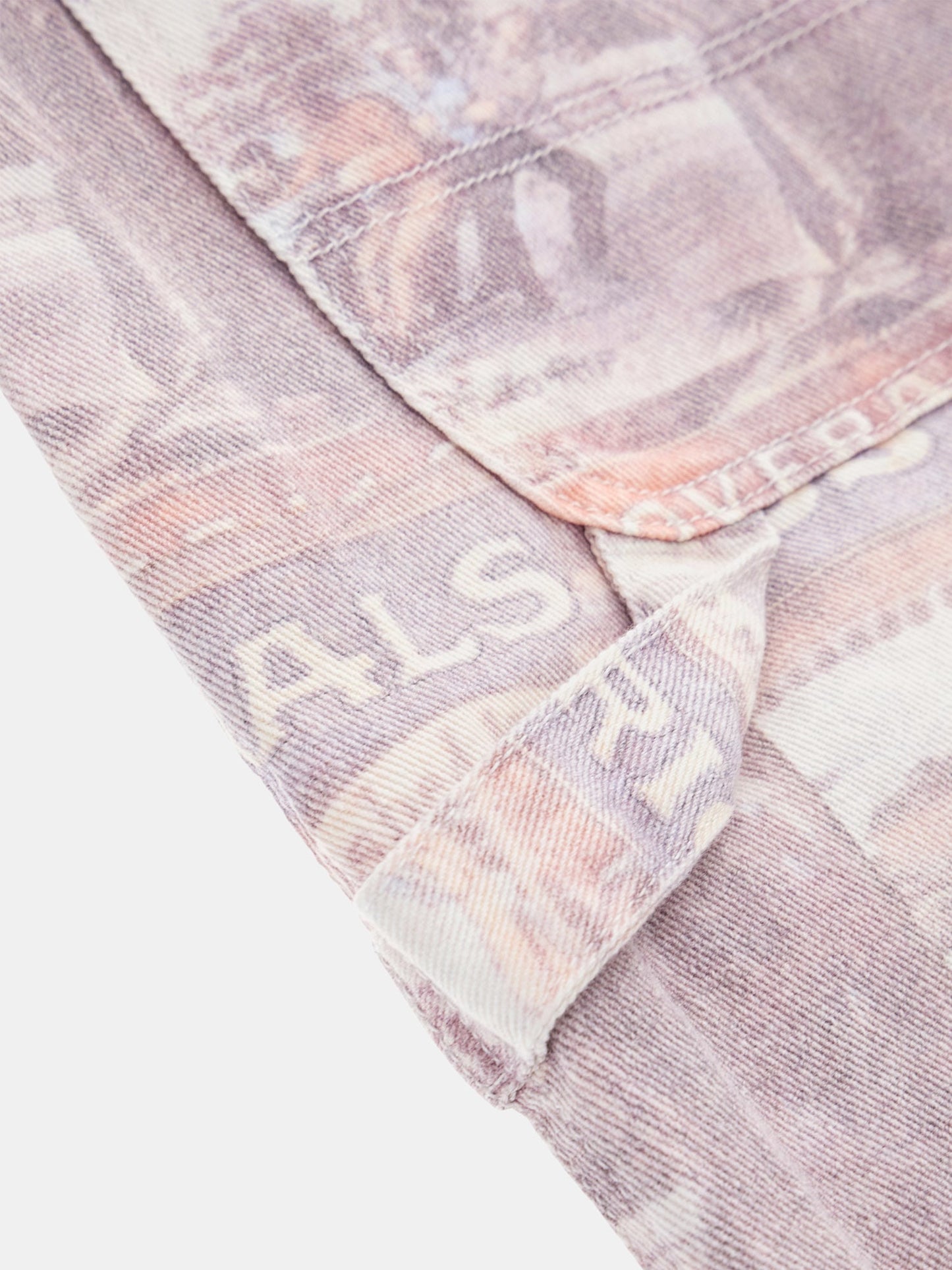 All over print carpenter denim pant