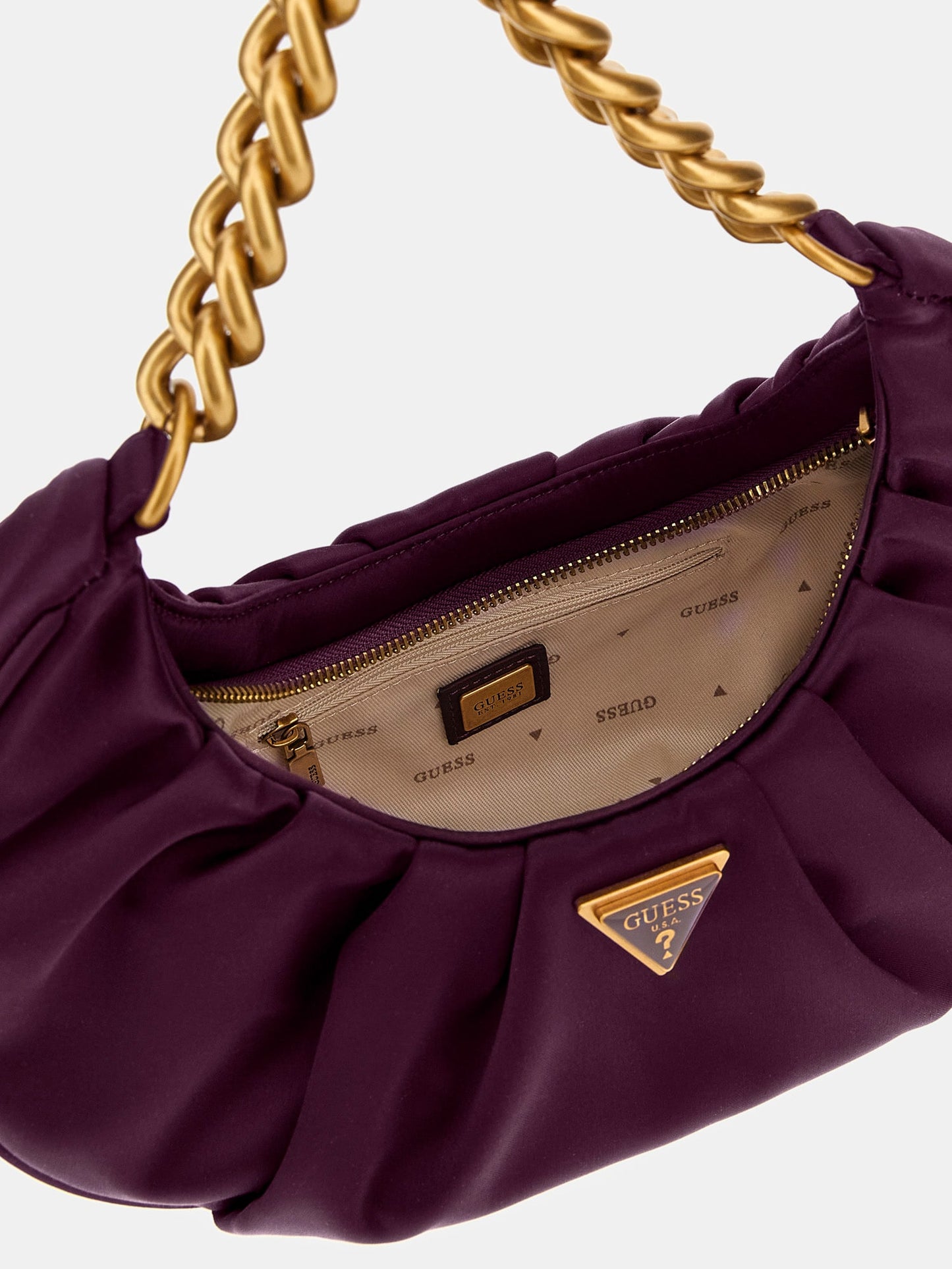 Tori satin shoulder bag