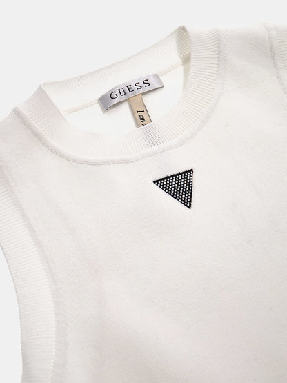 Small triangle logo sweater top