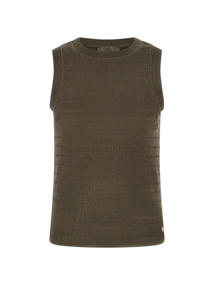 Striped jersey top