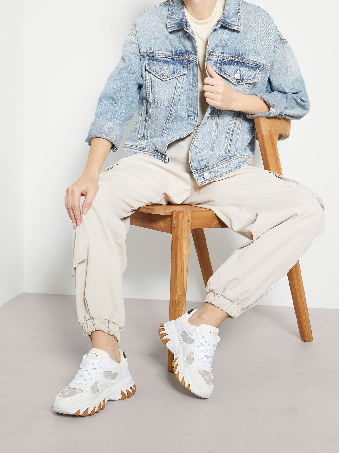 Norina suede-insert running shoes