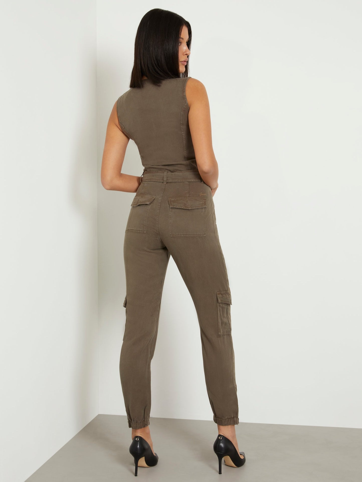 Belted skinny jumpsuit_Women