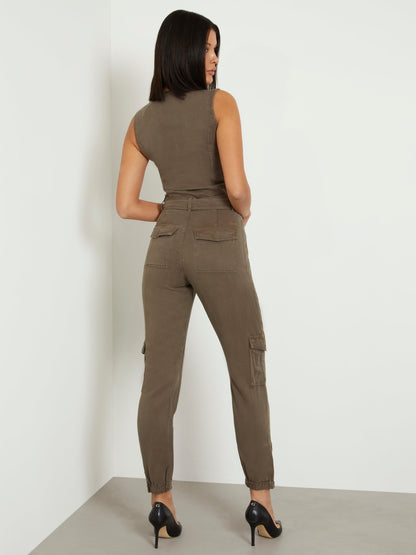 Belted skinny jumpsuit_Women