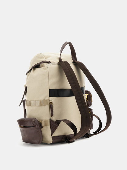 Roma backpack with lizard-print details