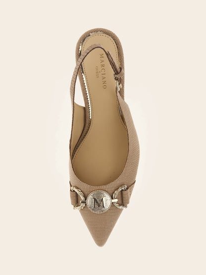 Marciano genuine leather slingback