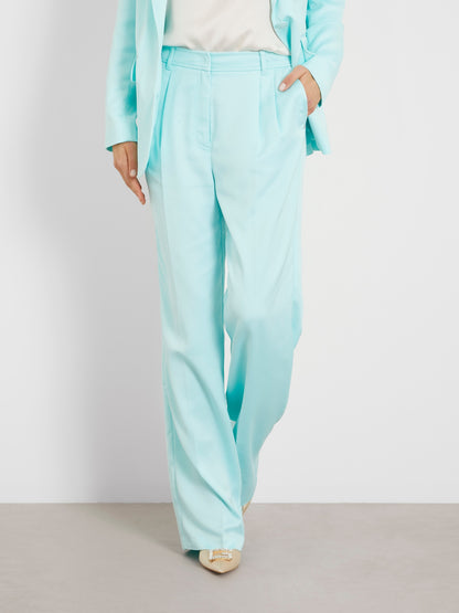 Satin straight pant