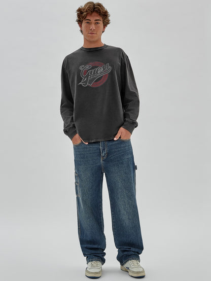 Mid rise carpenter denim pant
