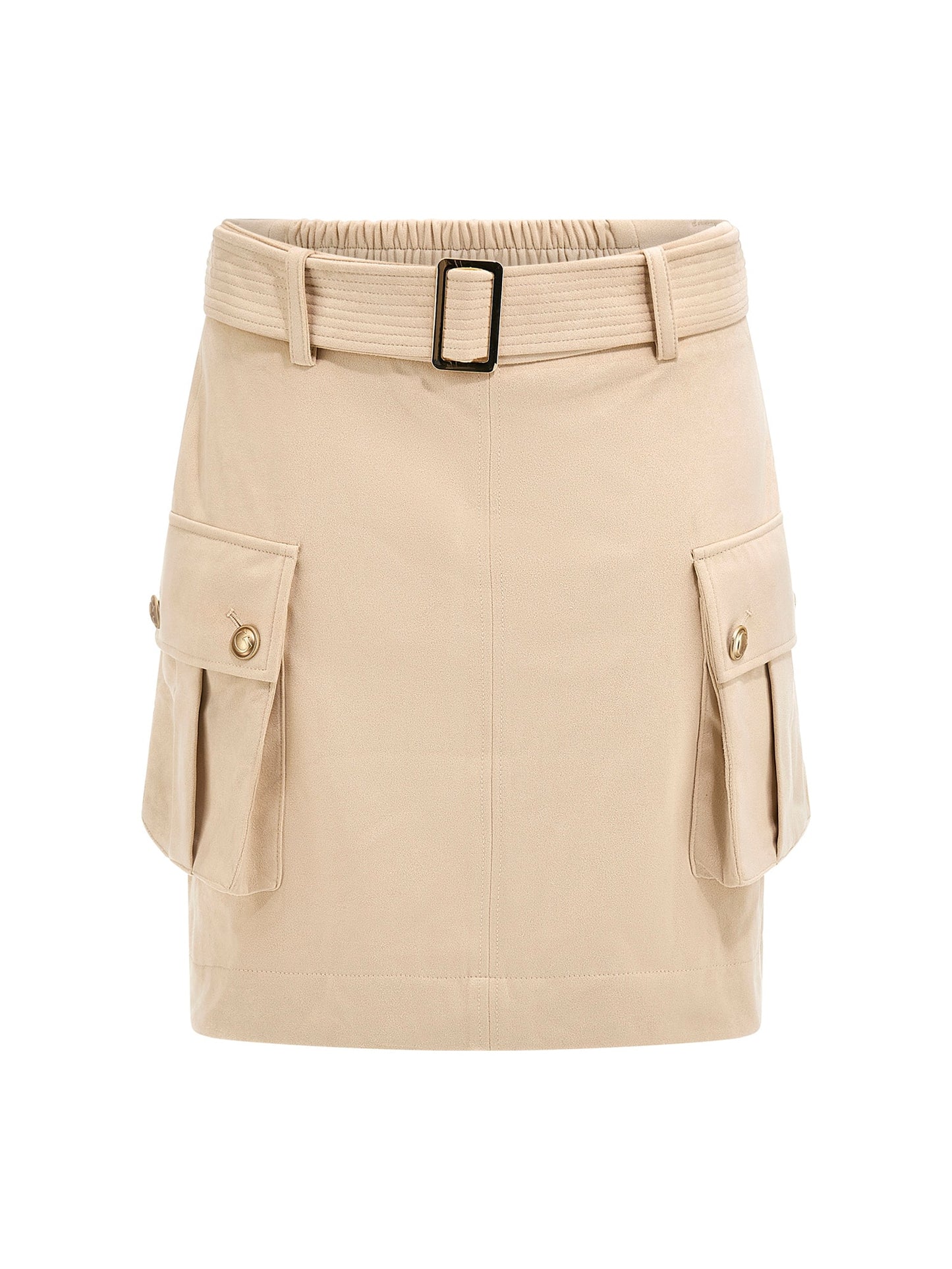 Faux suede mini skirt