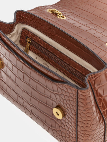Sestri croc-print crossbody bag