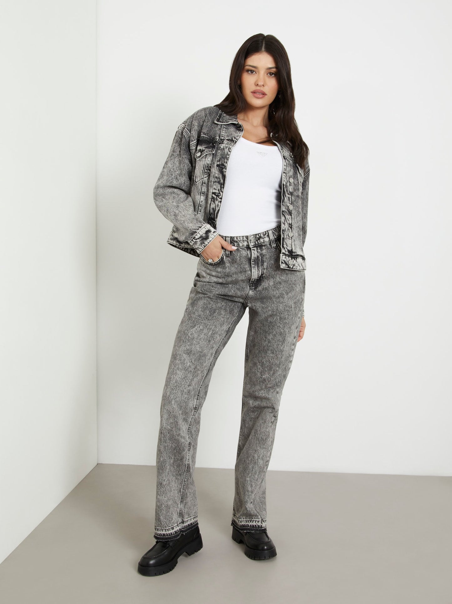 80s straight denim pant
