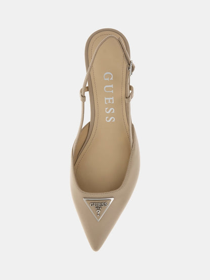 Jesson genuine leather slingbacks