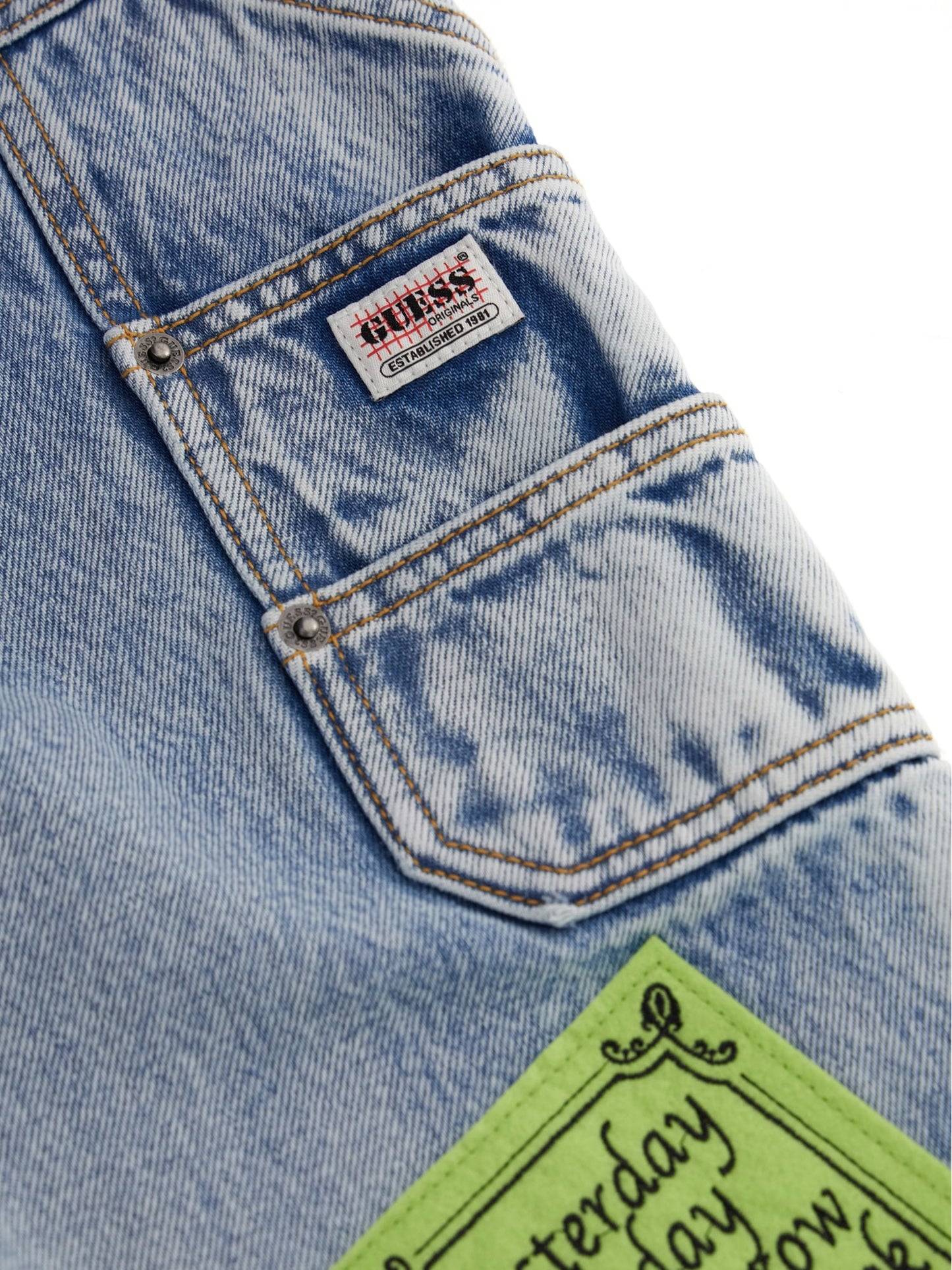 High rise carpenter denim pant