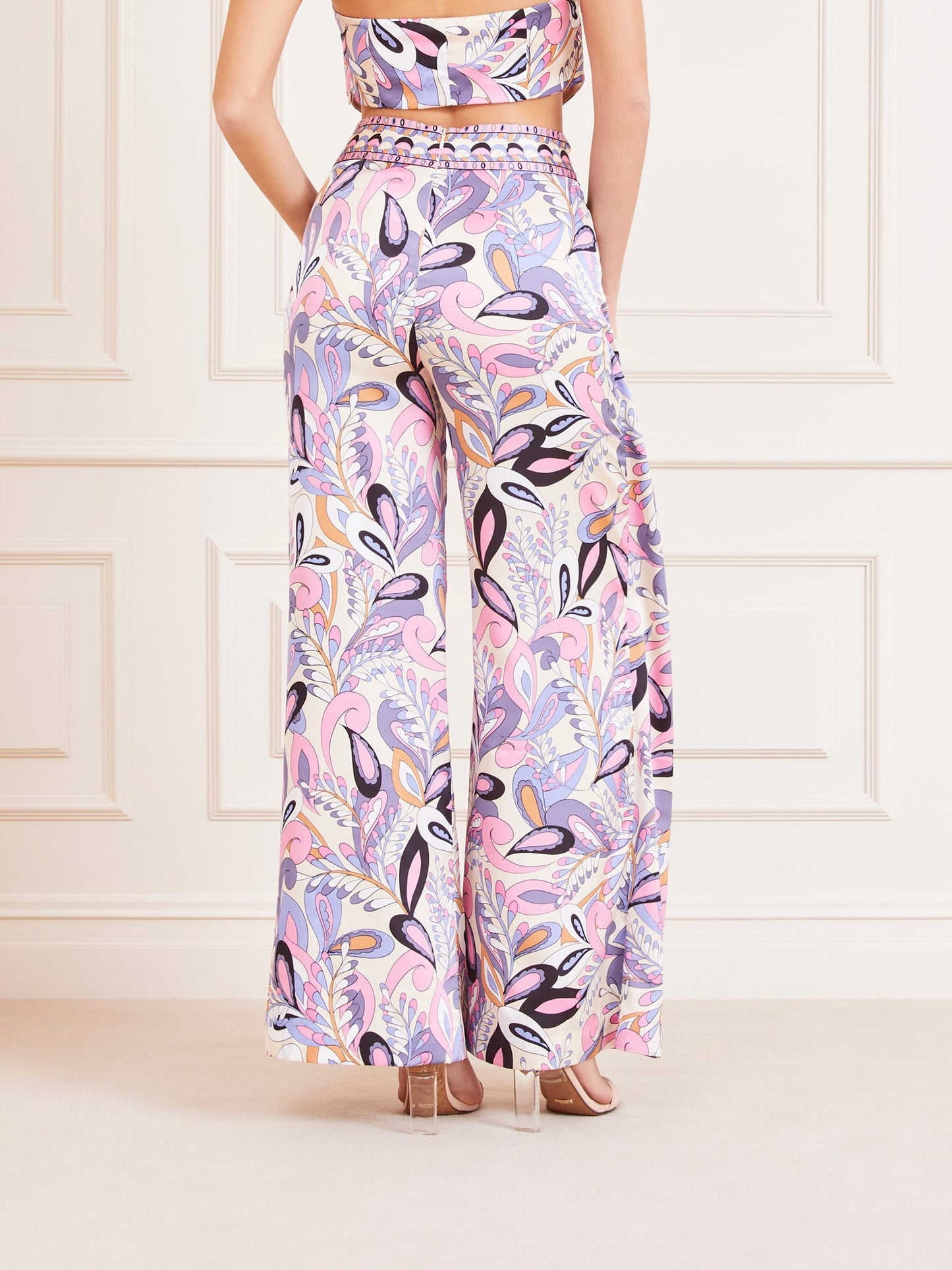 Marciano all over print wrap pant