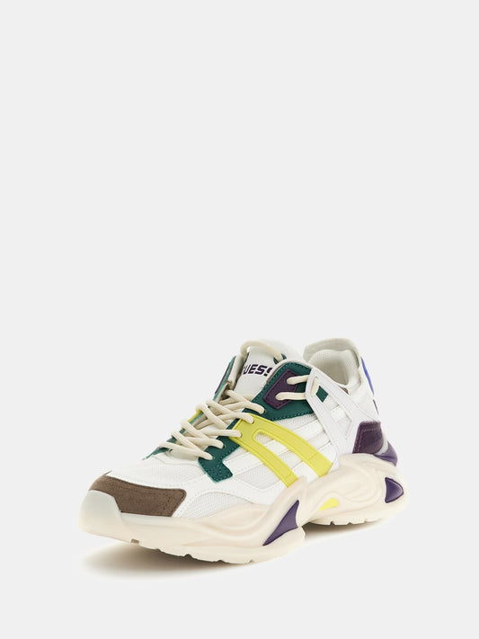 Belluna suede-insert running shoes