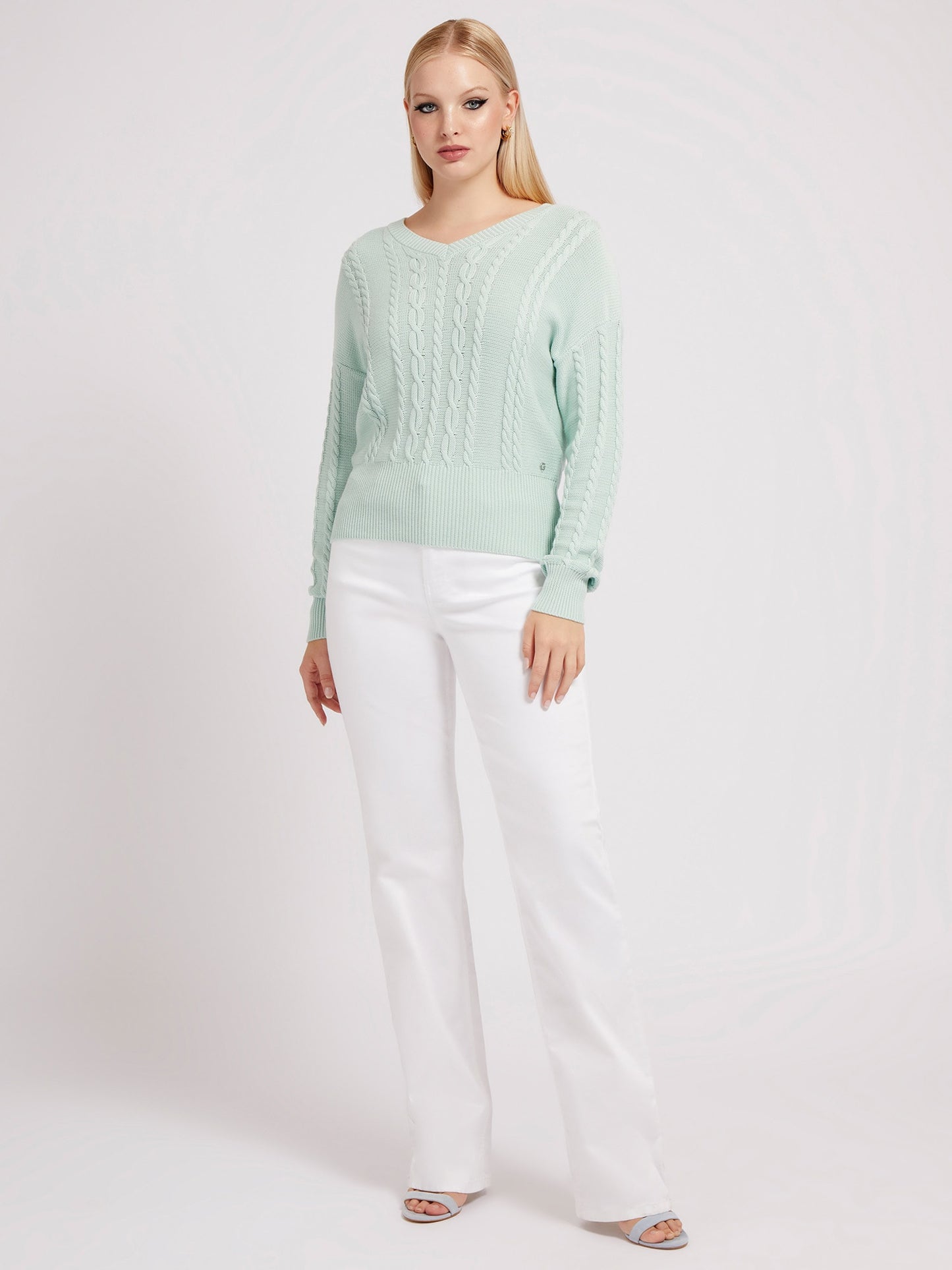 Satin straight pant