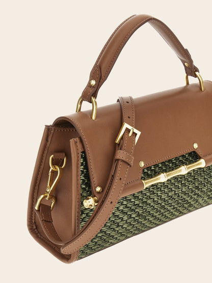 Iris genuine leather handbag