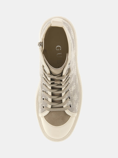 Shutter 4G peony logo combat boots