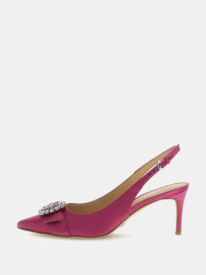 Branca satin sling backs