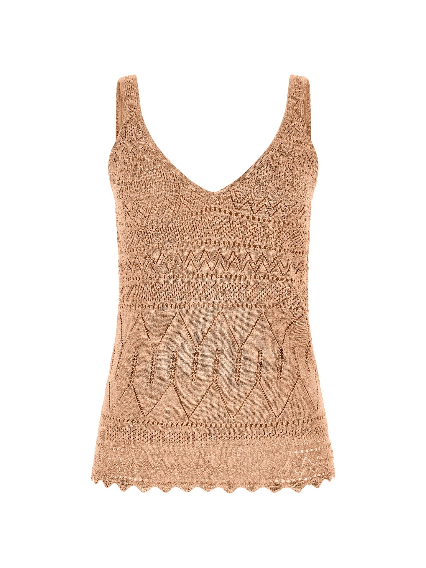Marciano crochet lurex sweater top