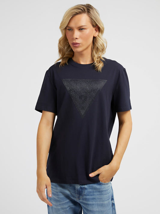 Front triangle logo print t-shirt