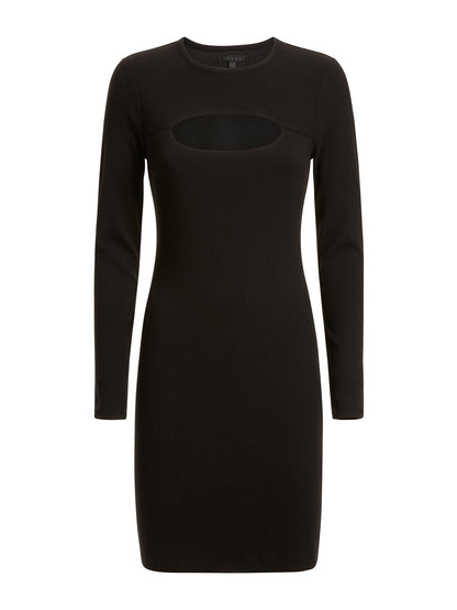 Cut-out sweater dress