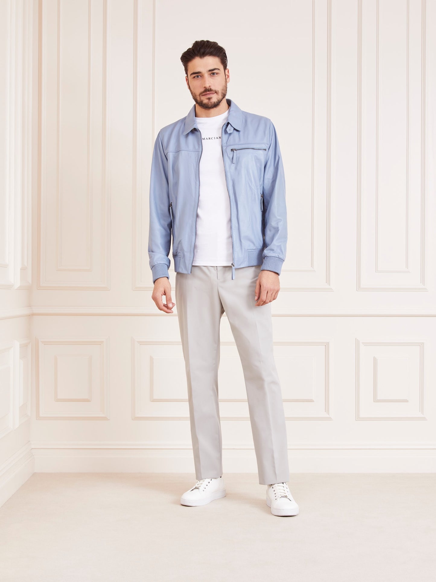 Marciano real leather bomber jacket