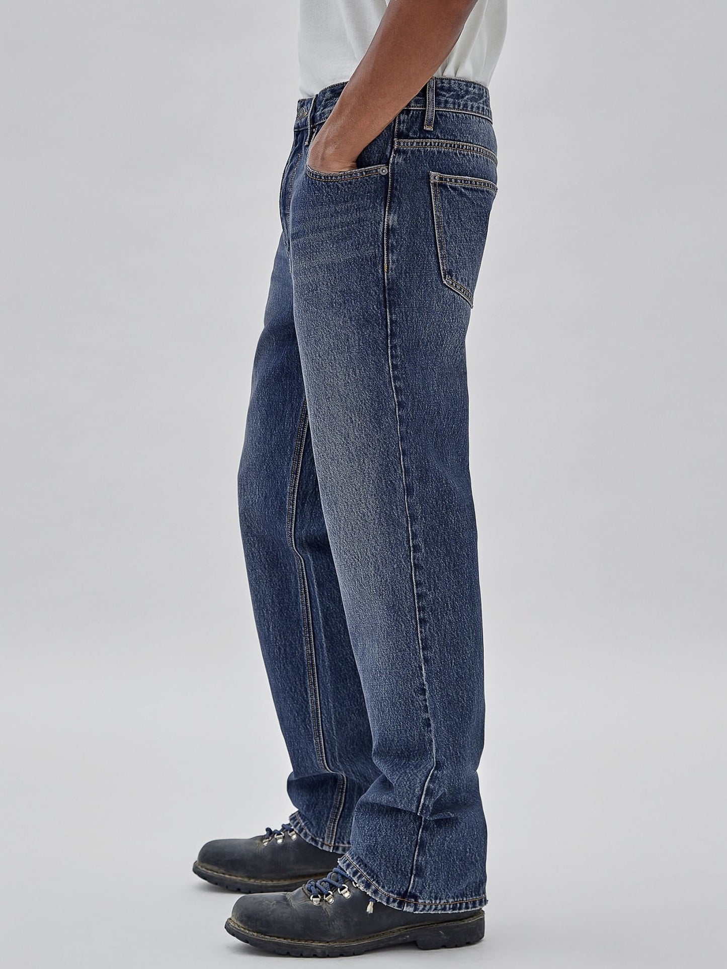 High rise bootcut denim pant