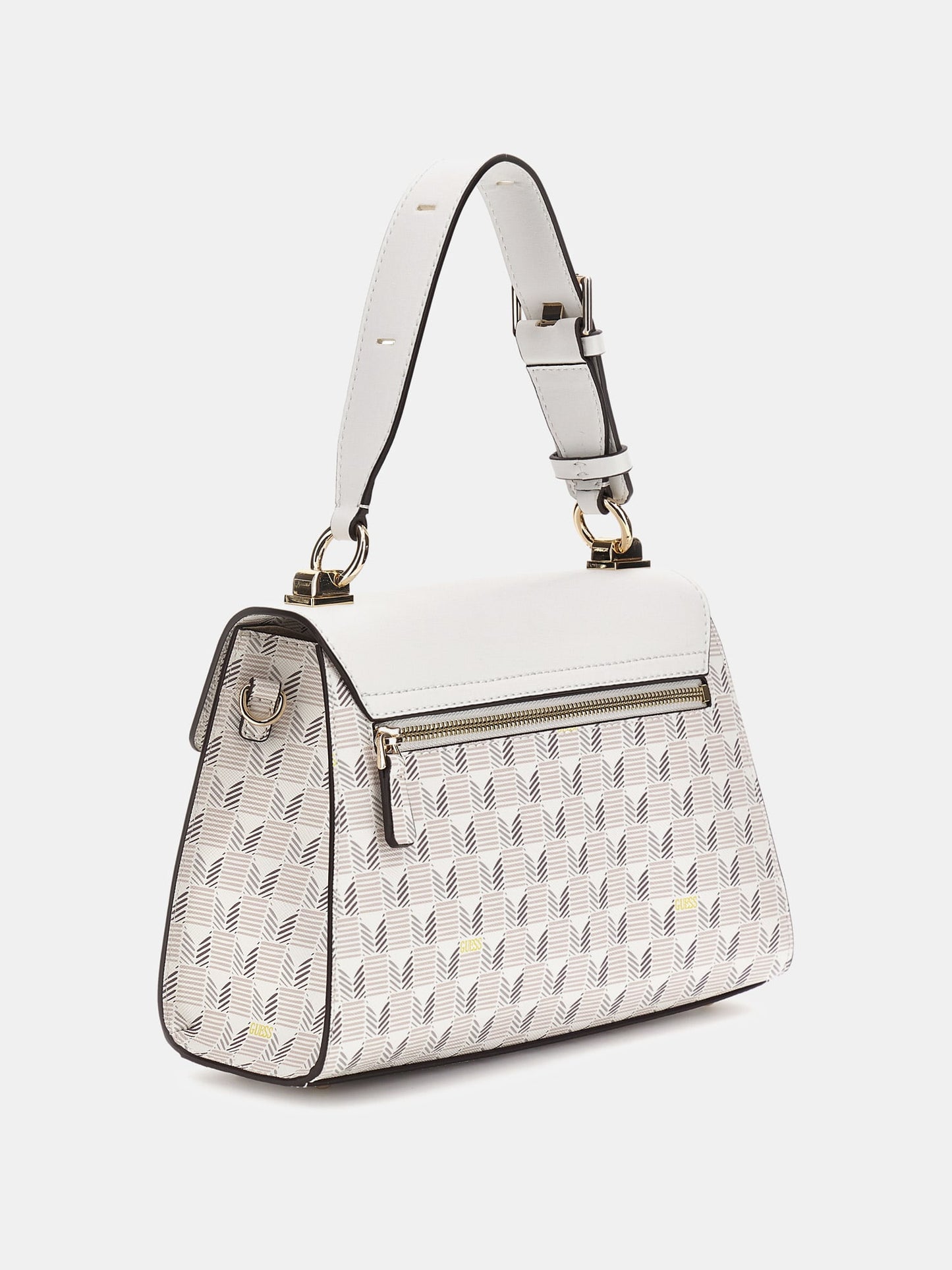 Hallie geometric-print handbag