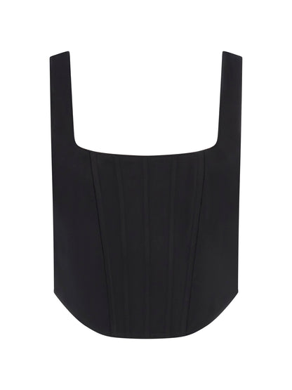 Satin bustier top