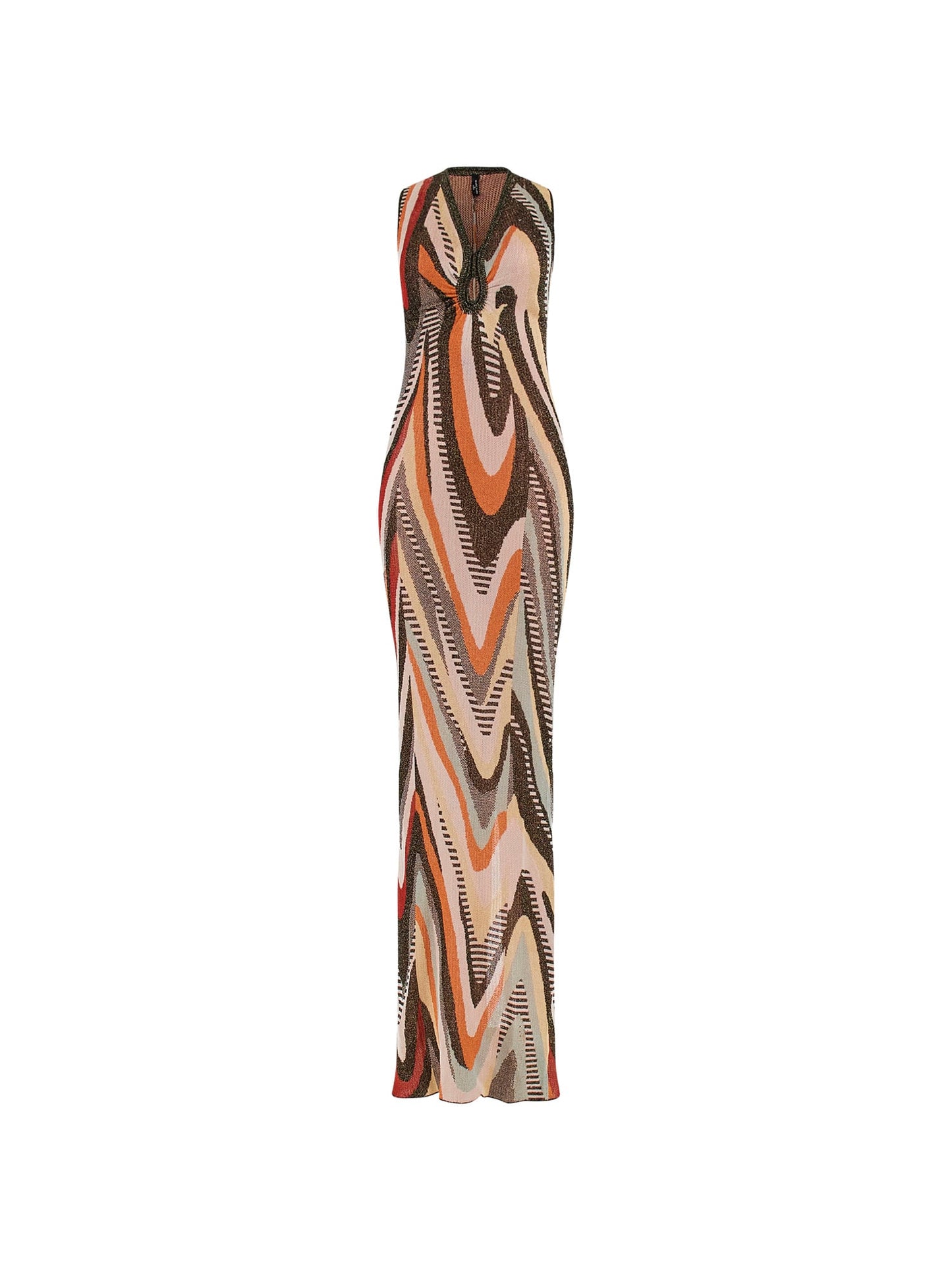 Marciano geometric print long dress