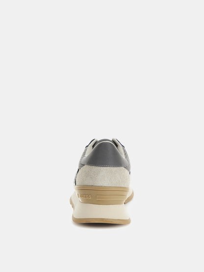 Fano mixed-leather running shoes_Men