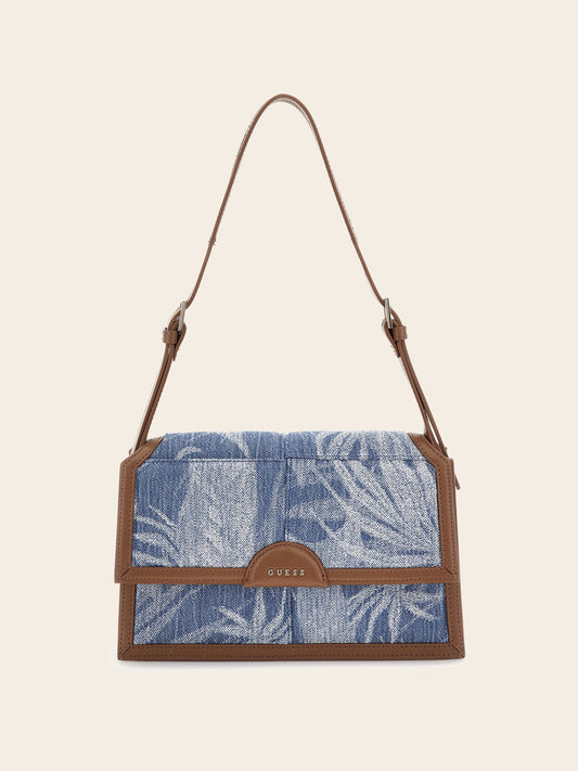 Isa denim shoulder bag