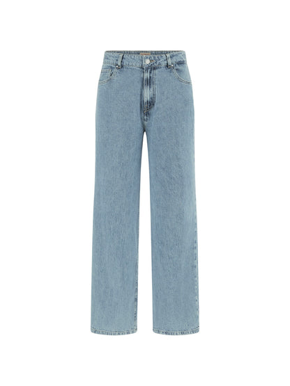 Wide leg denim pant